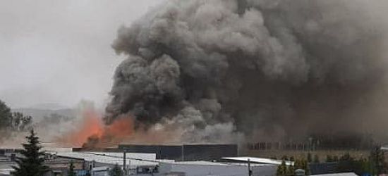 SANOK: Pożar na terenie przedsiębiorstwa przy ulicy Okulickiego! (FOTO)