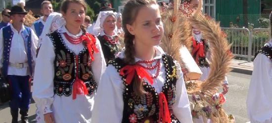 Piękne wieńce i pyszne chleby. Powiatowo-gminne dożynki w Zagórzu (FILM)