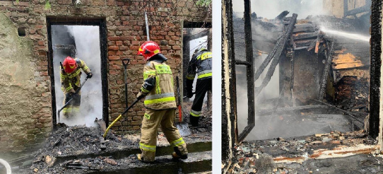 SANOK. Pożar domu! Budynek spłonął doszczętnie (ZDJĘCIA)