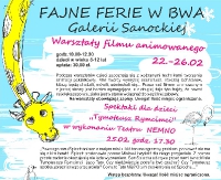Fajne Ferie w BWA. Zobacz program