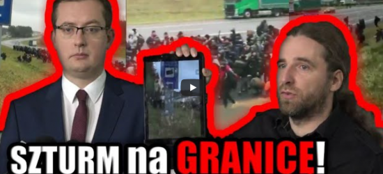 KONFEDERACJA : Szturm imigrantów na granicę Polski! (VIDEO)