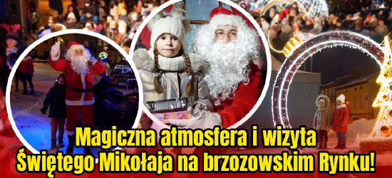 Święty Mikołaj i elfy na brzozowskim Rynku. Dzieci zachwycone! (VIDEO)