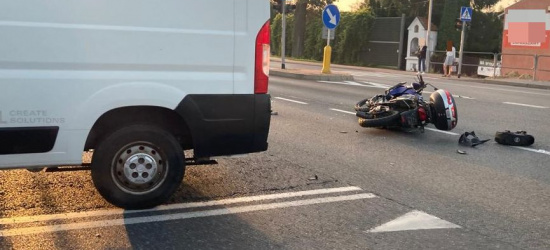 PODKARPACIE: Zderzenia motocykla z samochodem dostawczym