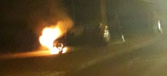 SANOK: Samochód zapalił się podczas jazdy! (FOTO, VIDEO)