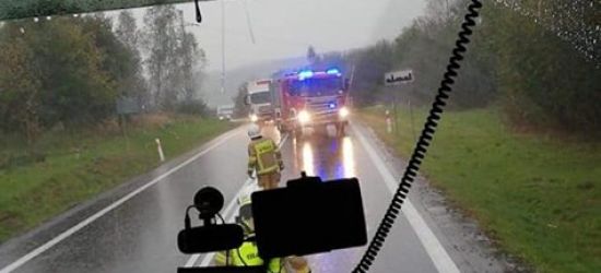 Było ślisko! Od deszczu i tłustych plam na drodze (FOTO)